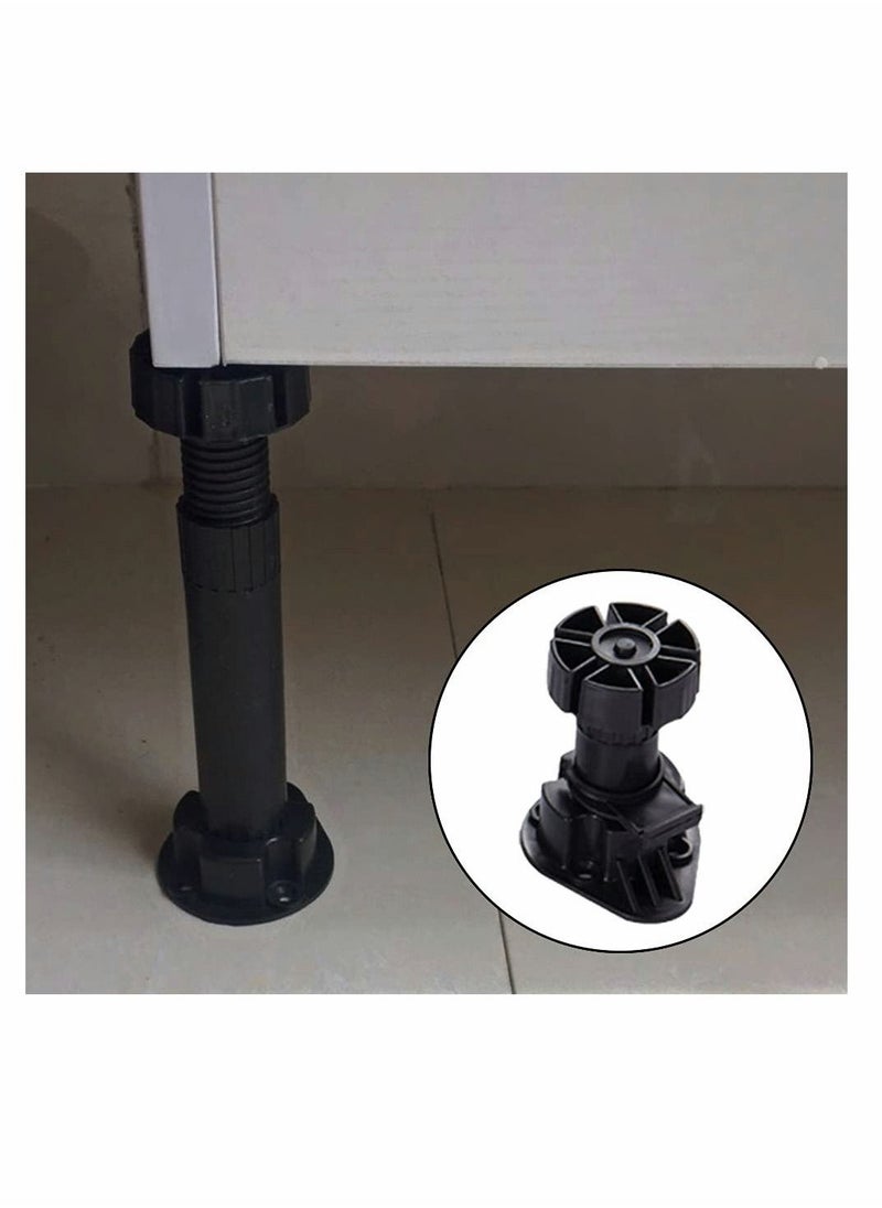 Generic Cabinet Foot Plastic Height Furniture Cupboard Leg Adjustable Feet for Kitchen Bathroom Cabinet 80120mm (6 Pcs)  - Image 4
