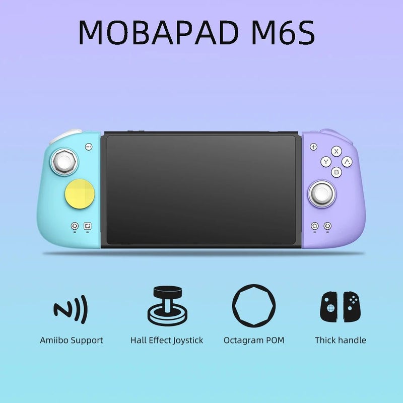 Mobapad M6s Wireless Pro Controller Joystick Gamepad for Nintendo Switch, Joycon, Blue - Image 2