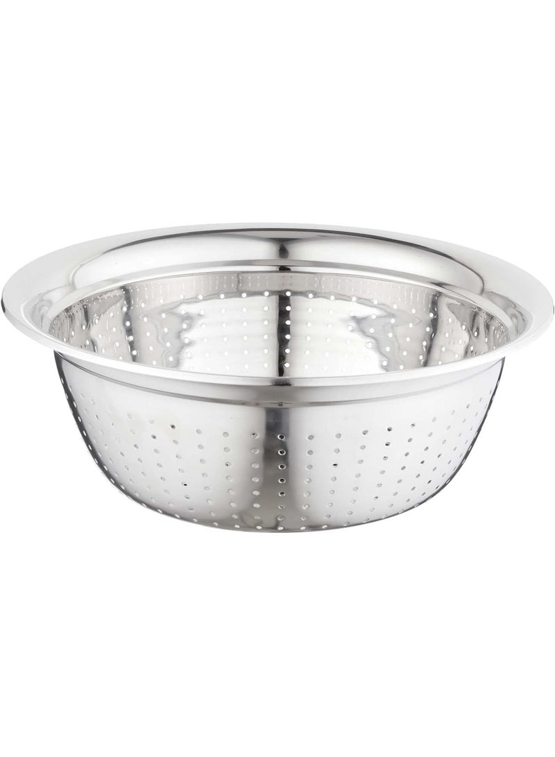 Stainless Steel 3-piece stainless steel strainer set, 10/18 imported stainless steel, 28*30*32cm, silver, 6325352 - Image 2