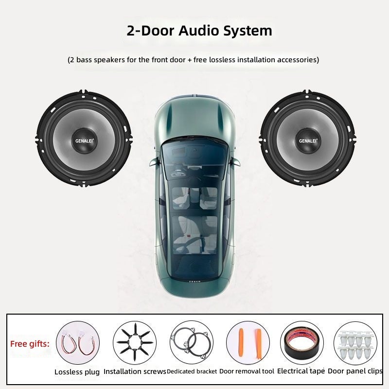 GENALEI Car Front and Rear Door Subwoofer Speaker Upgrade for Kia Rio, K2, K3, K4, K5
