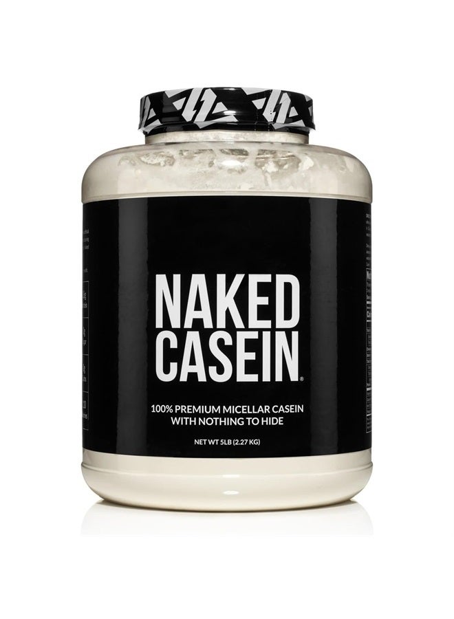 Nakd nutrition Naked Casein - 5Lb Micellar Casein Protein Powder - Bulk, GMO-Free, Gluten Free, Soy Free, Preservative Free - Stimulate Muscle Growth - Enhance Recovery - 76 Servings - Image 1