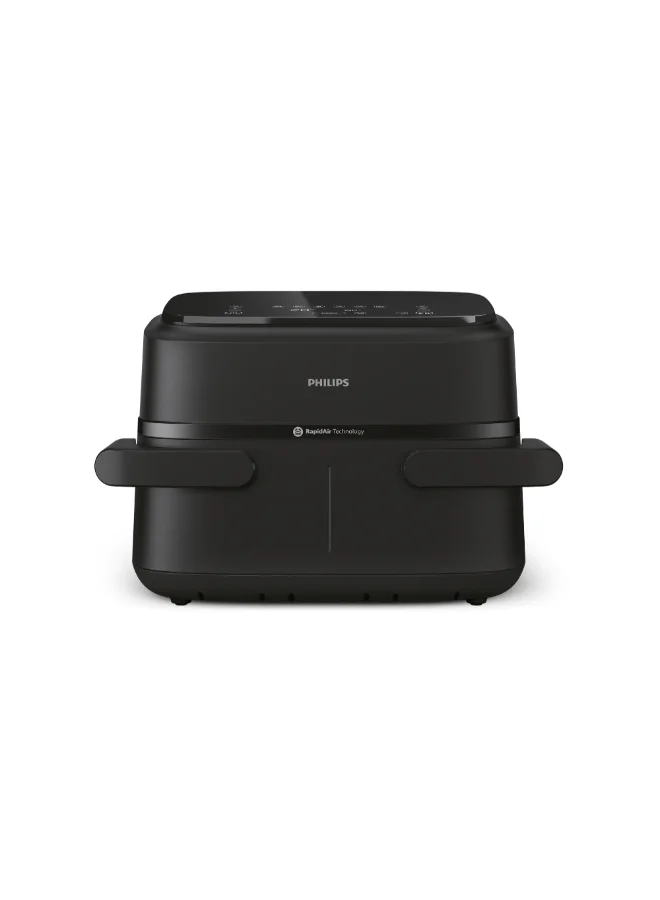 Philips 2450W 1000 Series Compact Dual Basket Airfryer Black 7 L NA150/00