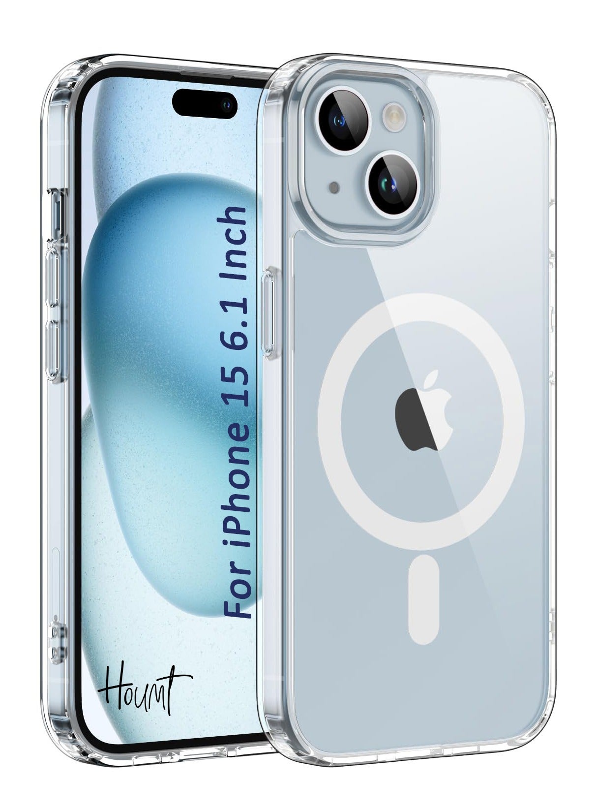 أبل Apple iPhone 15 Clear Magsafe Case plastic magsafe