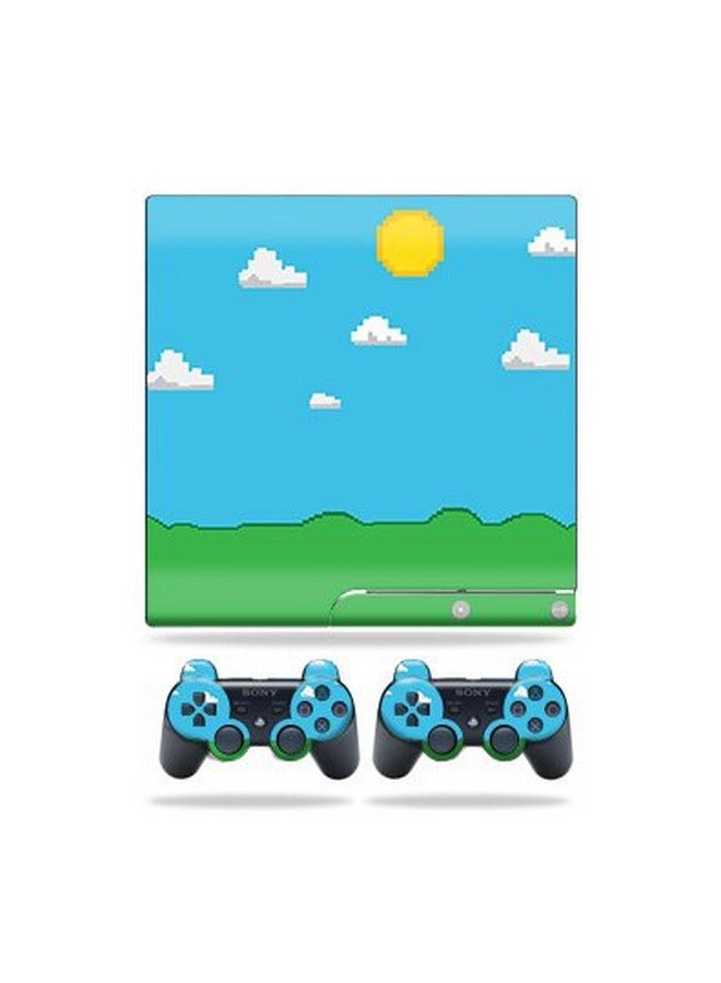 مايتي سكينز غلاف متوافق مع جهاز Sony Playstation 3 Ps3 Slim + 2 وحدة تحكم Gamer Landscape | غطاء مغلف من الفينيل واقٍ ومتين وفريد من نوعه من Mightyskins | سهل التركيب والإزالة | صنع في الولايات المتحدة الأمريكية - Image 1