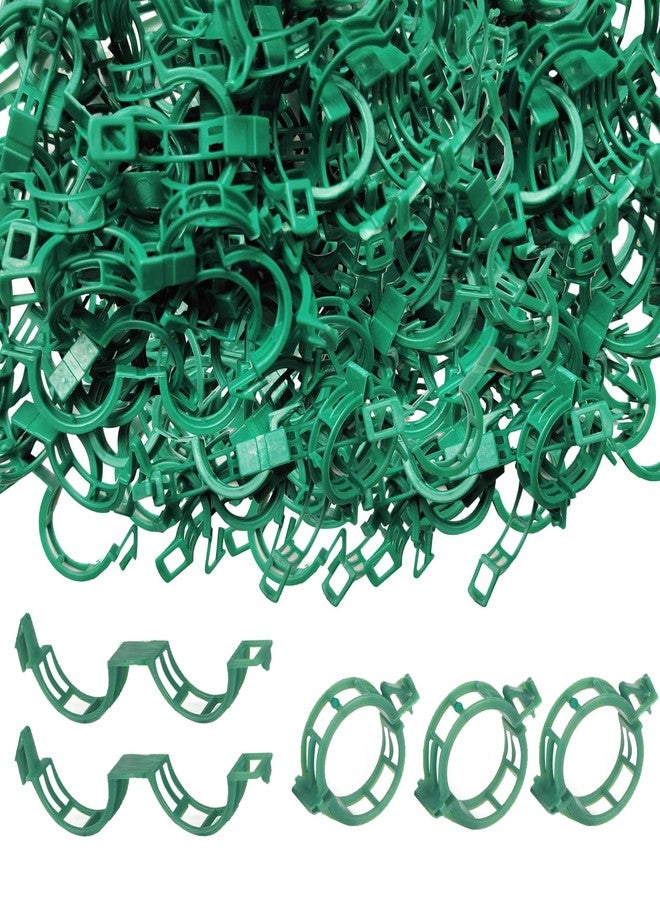 7Queen Plant Support Clips - Tomato Clips for String Trellis, Grape Vine Clips for Garden Netting Climbing Plants, Secured Plastic Plant Clip for Fixing Stem and Vine (150, Green) - Image 1
