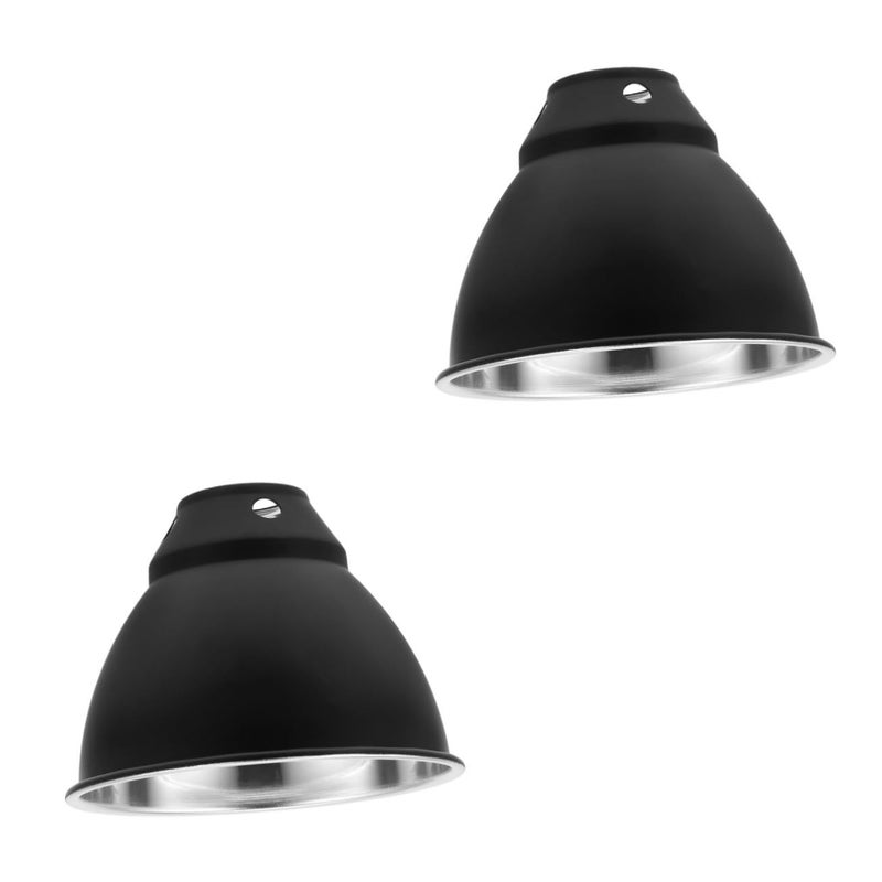 2pcs Reflective Reptile Heat Lamp Shade Fixture for Lizards Snakes Turtles - Image 2