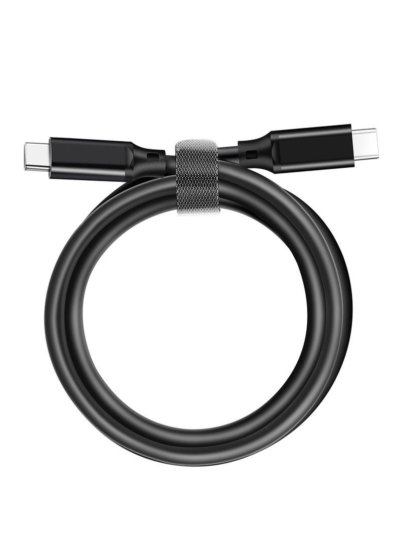 Youque PD 100W 5A Charger Data Cable Type-C toType-C Fast Charging Cable Compatible for iPhone 16 Pro Max, iPhone 15 Pro, iPhone 15 Plus, iPhone 15, iPhone 15 Pro, 15 Pro Max, iPhone 15, iPhone15 Plus, iPad mini 6, MacBook Pro/Air, iPad Pro, Samsung S24 Ultra, Huawei Mate 50 Pro Black  - Image 3