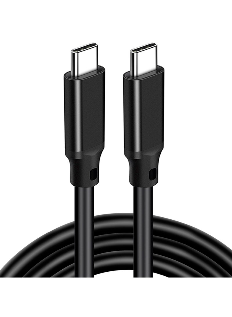 Youque PD 100W 5A Charger Data Cable Type-C toType-C Fast Charging Cable Compatible for iPhone 16 Pro Max, iPhone 15 Pro, iPhone 15 Plus, iPhone 15, iPhone 15 Pro, 15 Pro Max, iPhone 15, iPhone15 Plus, iPad mini 6, MacBook Pro/Air, iPad Pro, Samsung S24 Ultra, Huawei Mate 50 Pro Black  - Image 1