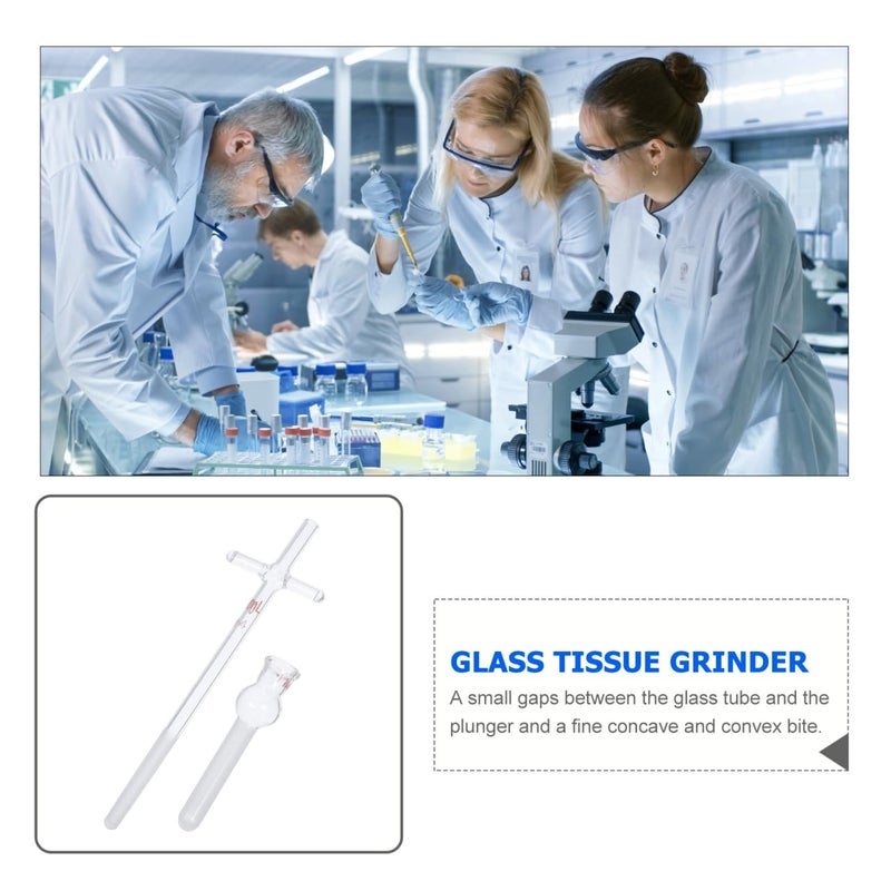 Glass Tissue Homogenizer Pestle Grinder Laboratory Distillation Apparatus Accessory - Image 5