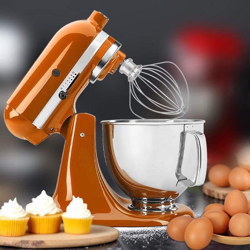 ملحق الخفقان من أسلاك الفولاذ المقاوم للصدأ K45WW أجزاء تناسب خلاط KitchenAid 4.5 و 5 كوارت ذو الرأس المائل - Image 2