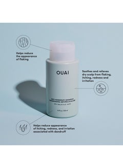 Ouai Detox Shampoo (10 Fl Oz) & Anti-Dandruff Deluxe Size (1 Fl Oz) Bundle - Soothing, Clarifying Shampoo Set For Dry, Flaky Scalp - Removes Dirt & Build Up (2 Count)  - Image 3