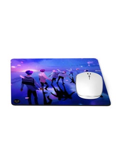 Mouse pad printed with a space character design