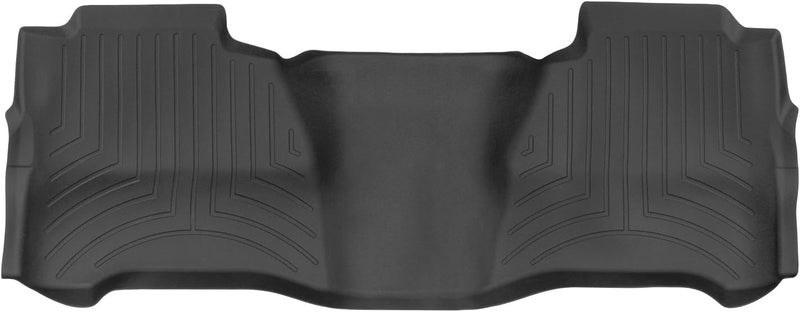 WeatherTech Custom Fit FloorLiners for Silverado 1500, Sierra 2500HD/3500HD - 2nd Row, Black - Image 1