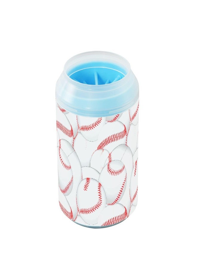 SDMKA Baseball Stitches Dog Paw Cleaner 2-in-1 Portable Dog Paw Washer and Grooming Brush for Quick Cleaning - Ideal for Small, Medium and Large Dogs Cats - Image 1