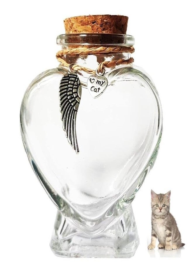 EatingBiting Memorial Bottle for Pet Hair Pet Fur Memorial Cat Keepsake Cat Keepsake DIY Wishing Drifting Message Bottle Crafts - Image 1