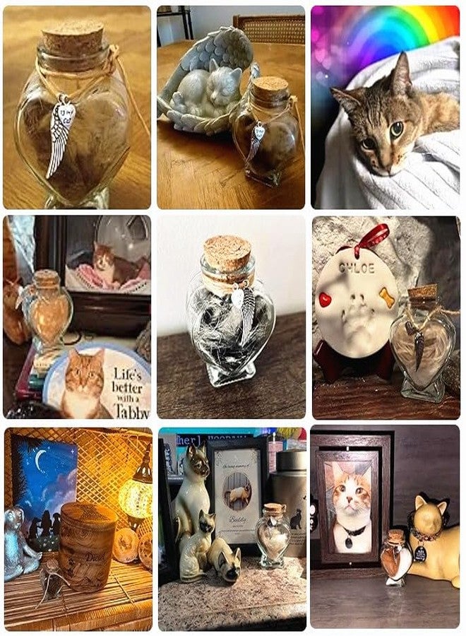 EatingBiting Memorial Bottle for Pet Hair Pet Fur Memorial Cat Keepsake Cat Keepsake DIY Wishing Drifting Message Bottle Crafts - Image 5