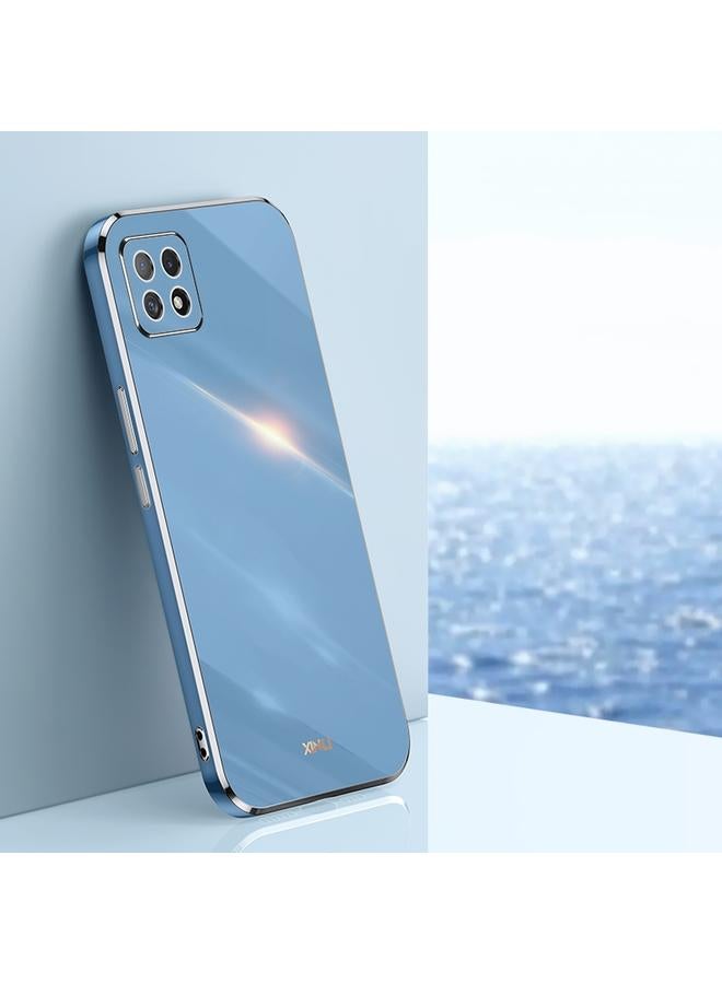 حافظة لهاتف OPPO A53 5G حواف مستقيمة 6D مطلية كهربائياً من TPU