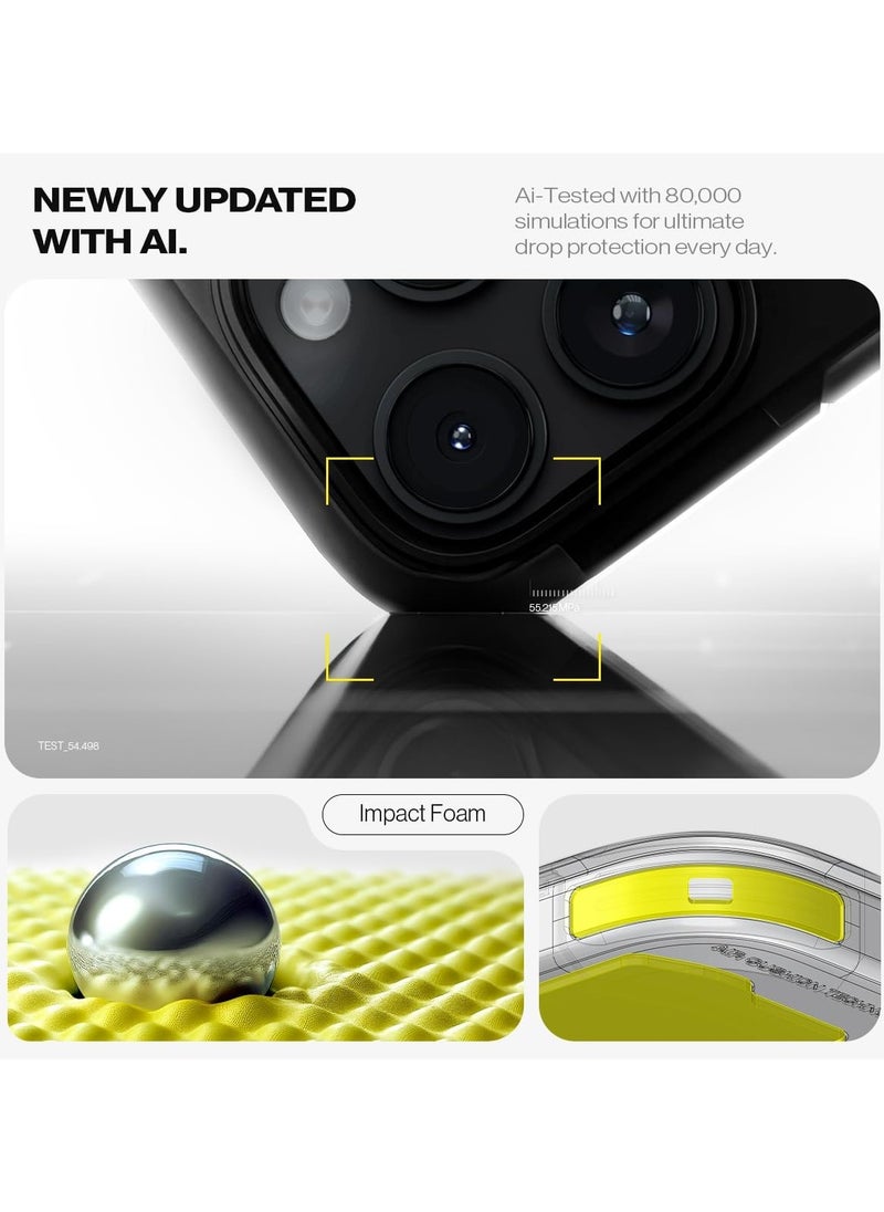 Spigen جراب Tough Armor MagFit AI لهاتف iPhone 16 Pro مع حامل (2024) - أسود  - Image 4