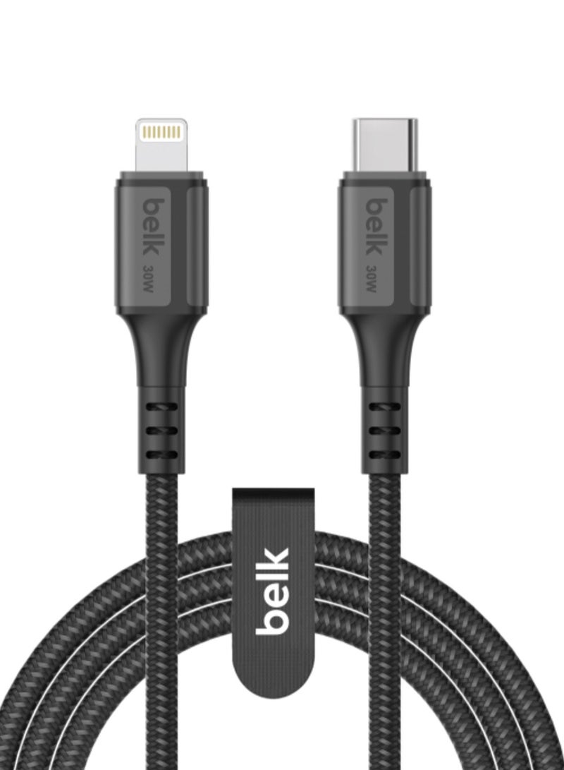 بيلك كيبل شحن PD للايفون بقوة 30 واط تايب سي إلى لايتنينج من بيلك بطول 120cm