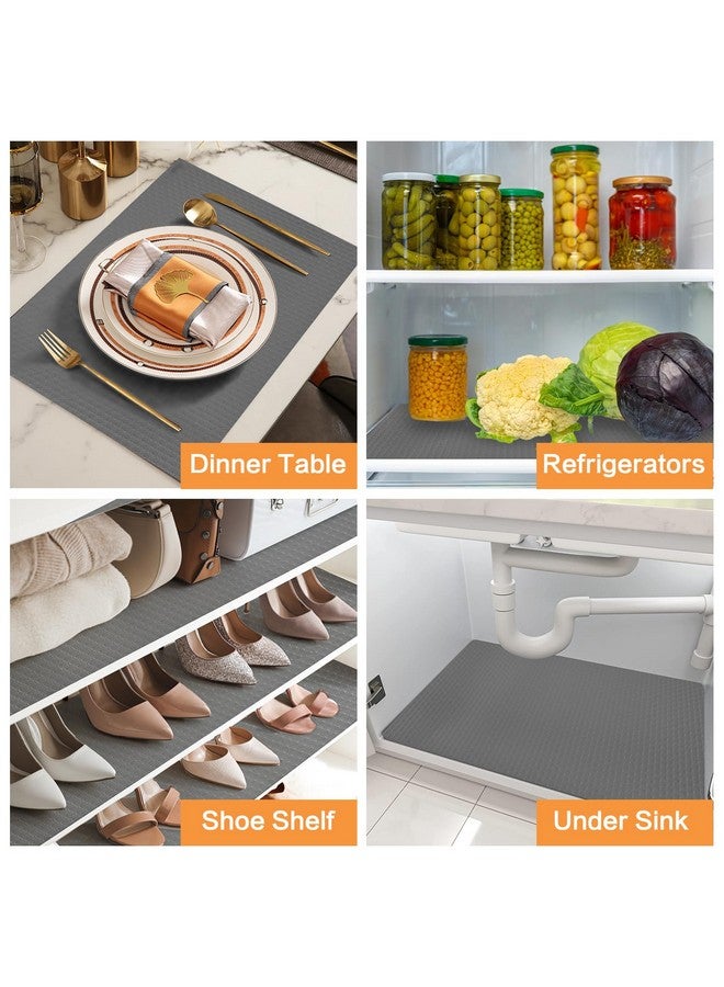 Bloss Shelf Liner for Kitchen Cabinets, 11.8 x 59 Inch Non Adhesive Plastic Drawer Liner, Washable Cabinet Liner, Refrigerator Liners, EVA Shelf Liners, Fridge Liners for Shelves - Image 3