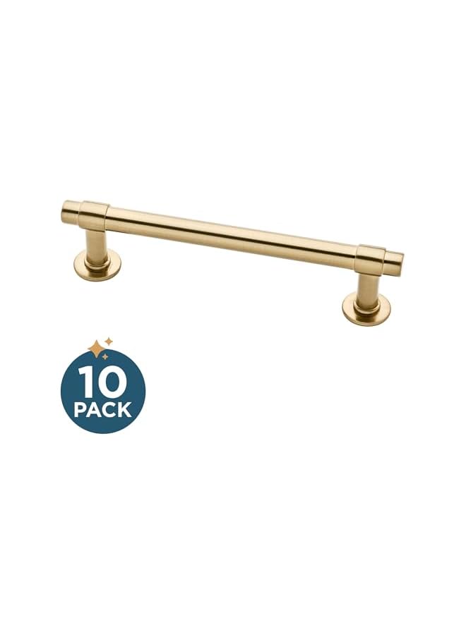 promass Straight Bar Cabinet Pull, Champagne Bronze, 4 in (102mm) Drawer Handle, 10 Pack, P29617Z-CZ-B - Image 2