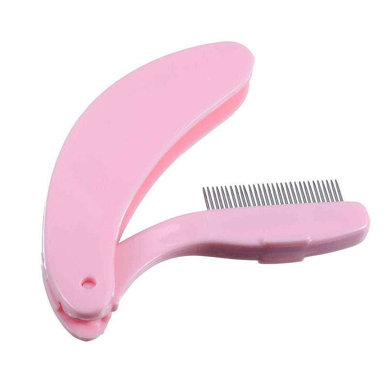TecUnite 4 Packs Folding Eyelash Comb, Stainless Steel Metal Teeth Eyebrow Separator Comb Lash and Brow Makeup Applicator Brush Professional Tool for Define Lash - Image 5