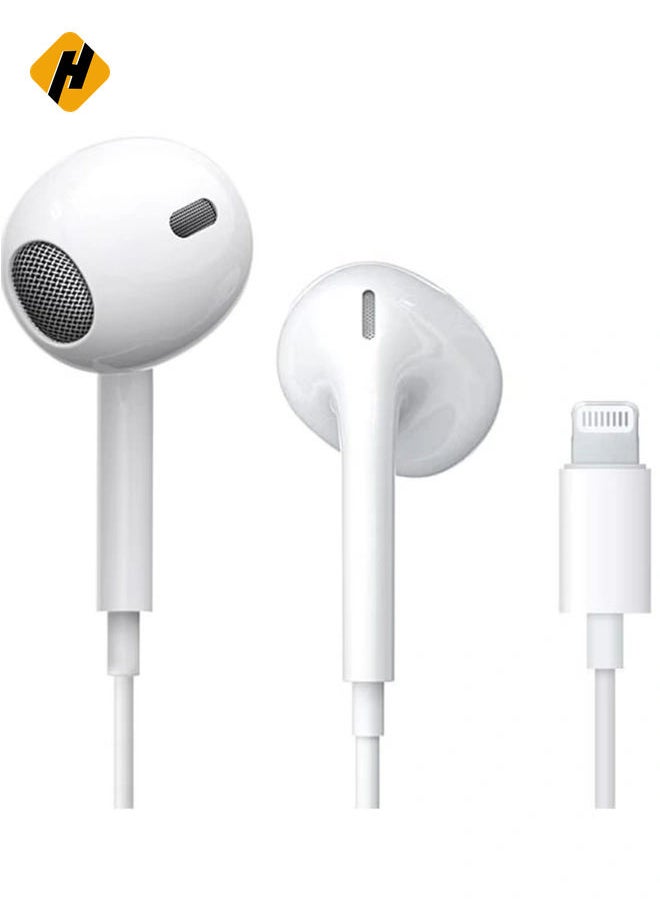 HuHa - Lightning Headphone Wired for iPhone 14 Apple MFi Certified Built-in Microphone & Volume Control,in-Ear Stereo Headset Compatible with iPhone 13 Mini/SE/12 Pro/12Pro Max/11/X/8 7-All iOS System - Image 1