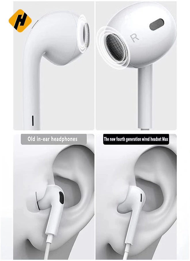 HuHa - Lightning Headphone Wired for iPhone 14 Apple MFi Certified Built-in Microphone & Volume Control,in-Ear Stereo Headset Compatible with iPhone 13 Mini/SE/12 Pro/12Pro Max/11/X/8 7-All iOS System - Image 1