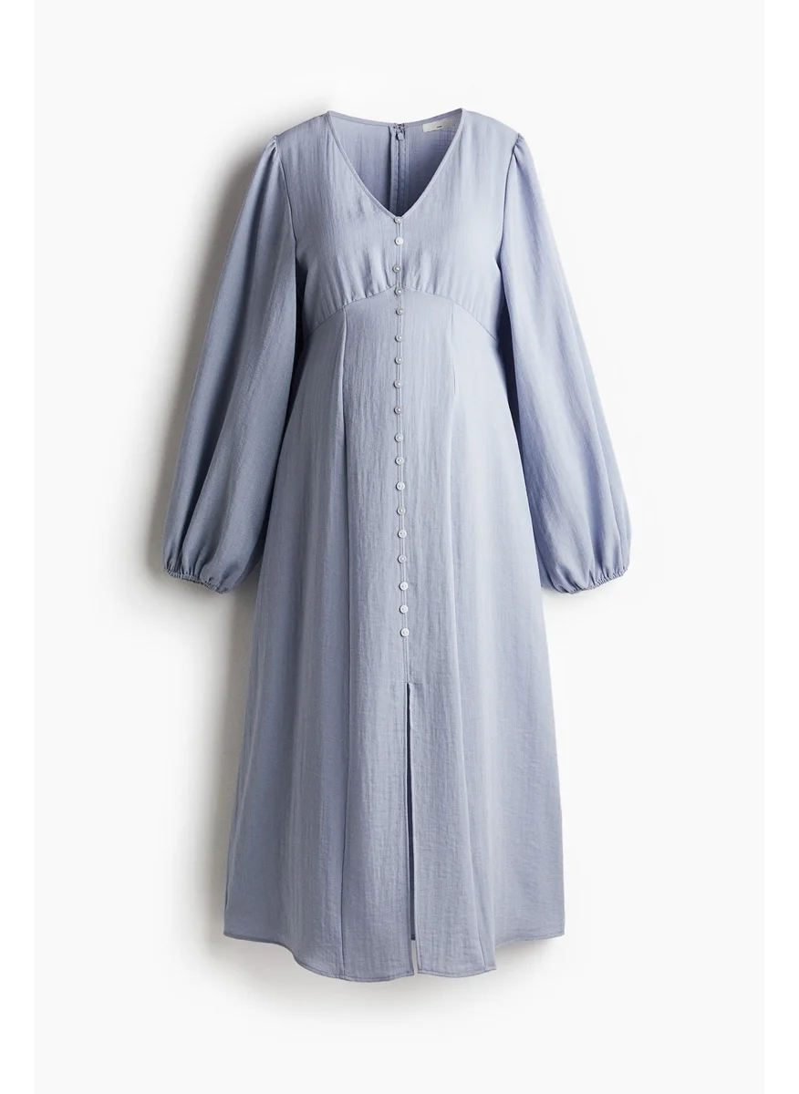 اتش اند ام Mama Button-Front Dress
