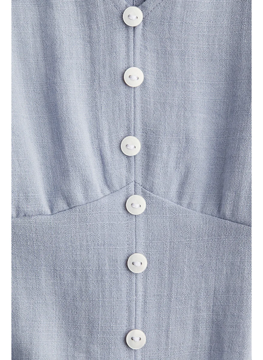 اتش اند ام Mama Button-Front Dress