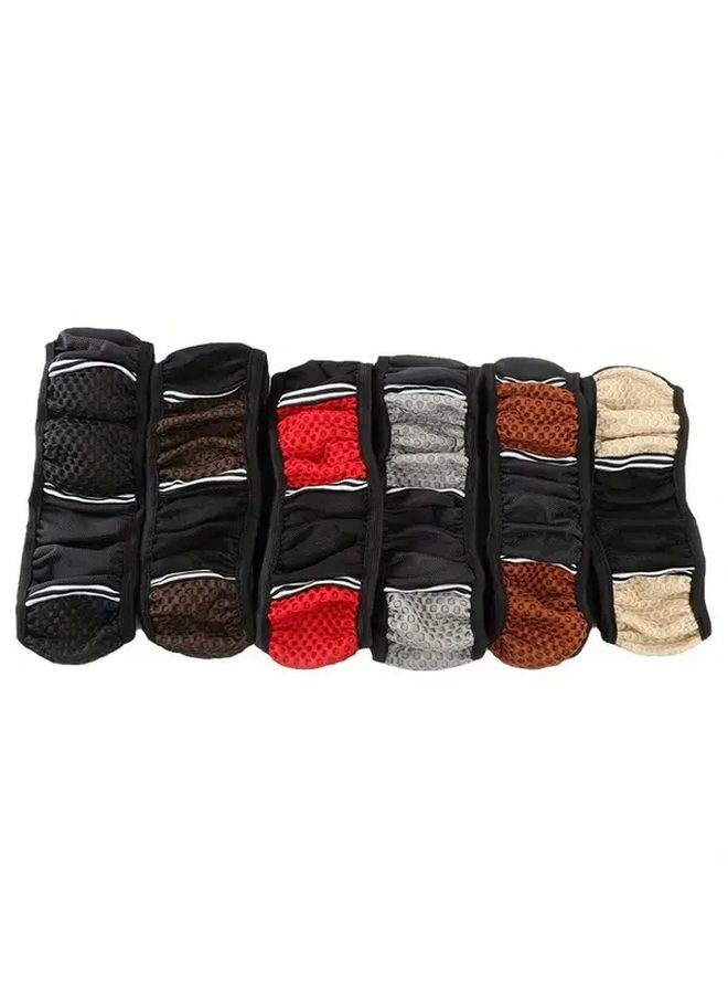 New Style Car Steering Wheel Cover Without Inner Ring Anti Slip Wear Resistant Breathable Steering Wheel Cover Gray - Image 4