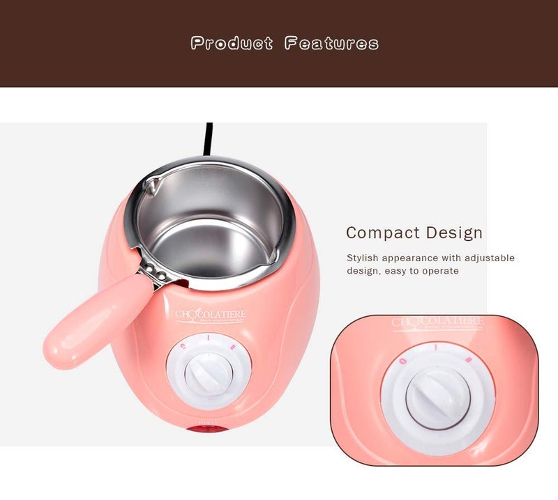 PARATPAR MALL PARATPAR MALL Chocolate Fountain Fondue Melt Pot Household DIY Dessert Machine Chocolate Making Kit for Kitchen Accessories  - Image 5