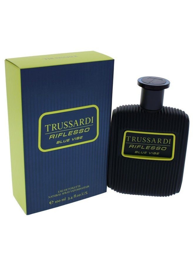 TRUSSARDI - Riflesso Blue Vibe Men Edt Spray 3.4 Oz - Image 1