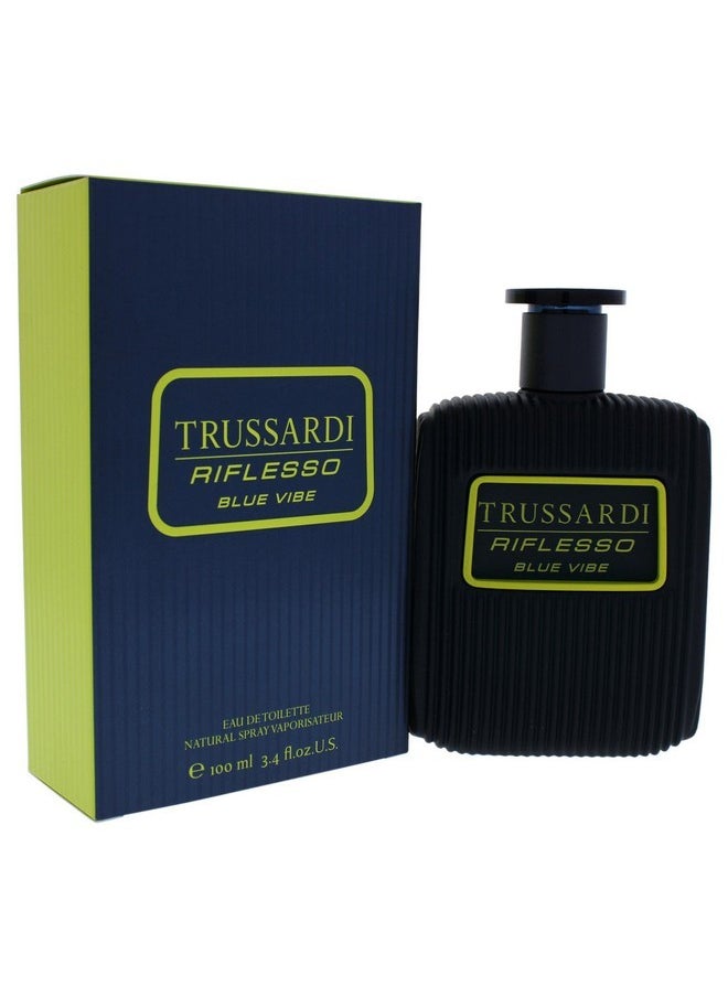TRUSSARDI - Riflesso Blue Vibe Men Edt Spray 3.4 Oz - Image 1