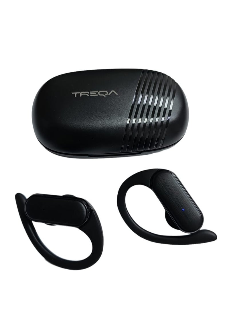 TREQA Wireless Bluetooth Headphone with LED Display Ear Hooks and Microphone  - Image 2