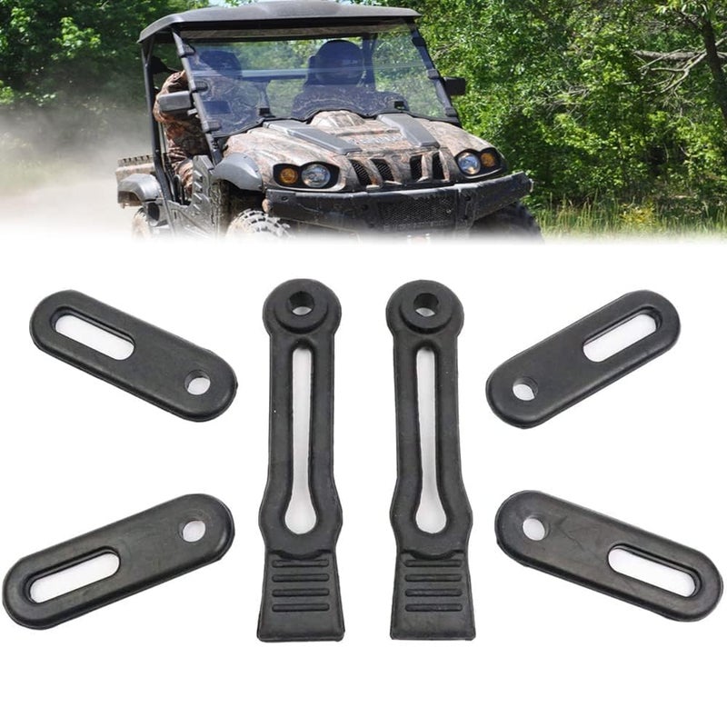 Chikia Hisun Hood Straps Door Hinge Rubber Return Latch Replacement for Yamaha Rhino Hisun UTV 500 700Massimo 500 700Axis 500 700Coleman 500 700BenncheCub Cadet