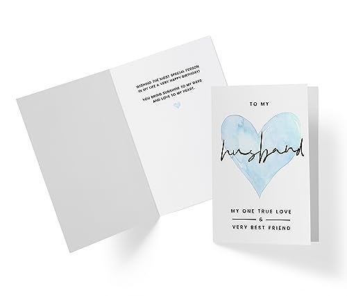 Karto Sweet Birthday Card for Husband Him - Large 5.5x8.5 inch Husband Birthday Cards - One True Love - Image 2