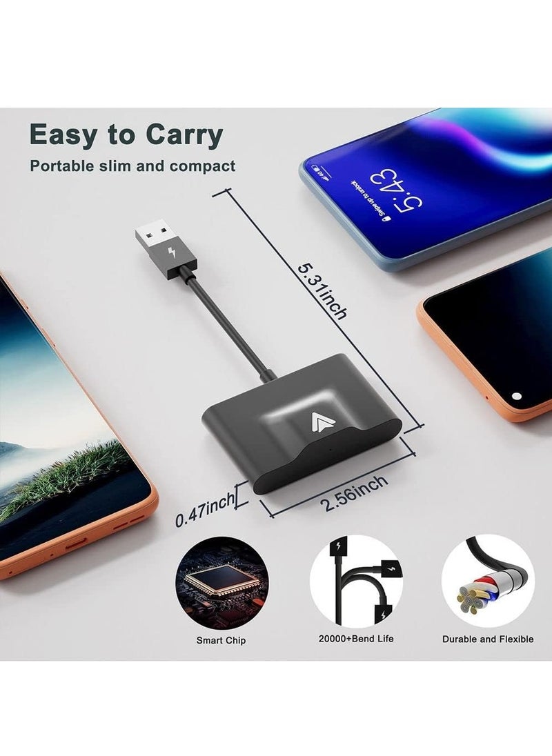 Generic Android Auto Wireless Adapter, for Android Wireless Carplay Dongle New Wireless Auto Car Adapter Play WiFi Online Update USB-A Cables  - Image 2