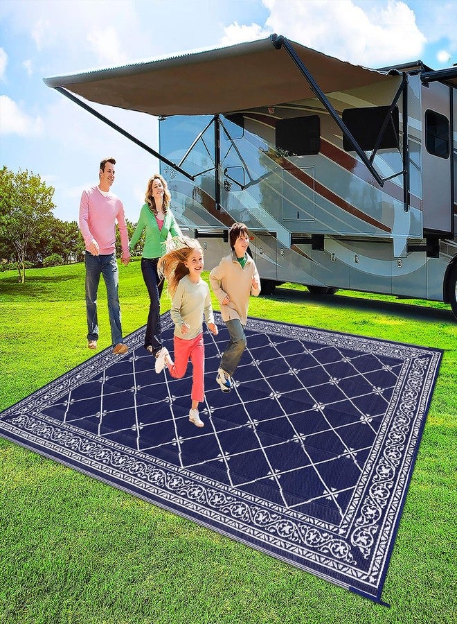 HiiARug Reversible Mat Plastic Outdoor Rugs for Patios Clearance Waterproof Plastic Straw Rug Large Area Rug for Outdoor, Porch, Patio, RV,Camping,5x7Ft, Grey - Image 3