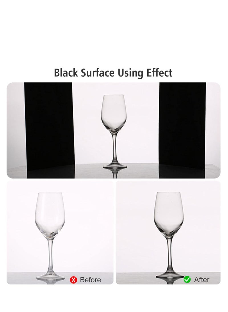 Lighting 3 In 1 Light Reflector Cardboard Photography Folding Diffuser for Glass Ceramic Jewelry Cosmetics Food Product Still Life Photo Shooting Thick Paper Double Sided Board (A3 Silver) - Image 4