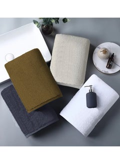 MAXQON Pack Of 4 - Hand Towel - 100% Cotton 600 GSM Medium Size (45x75cm) Highly Absorbent And Super Durable, Color Brown  - Image 3