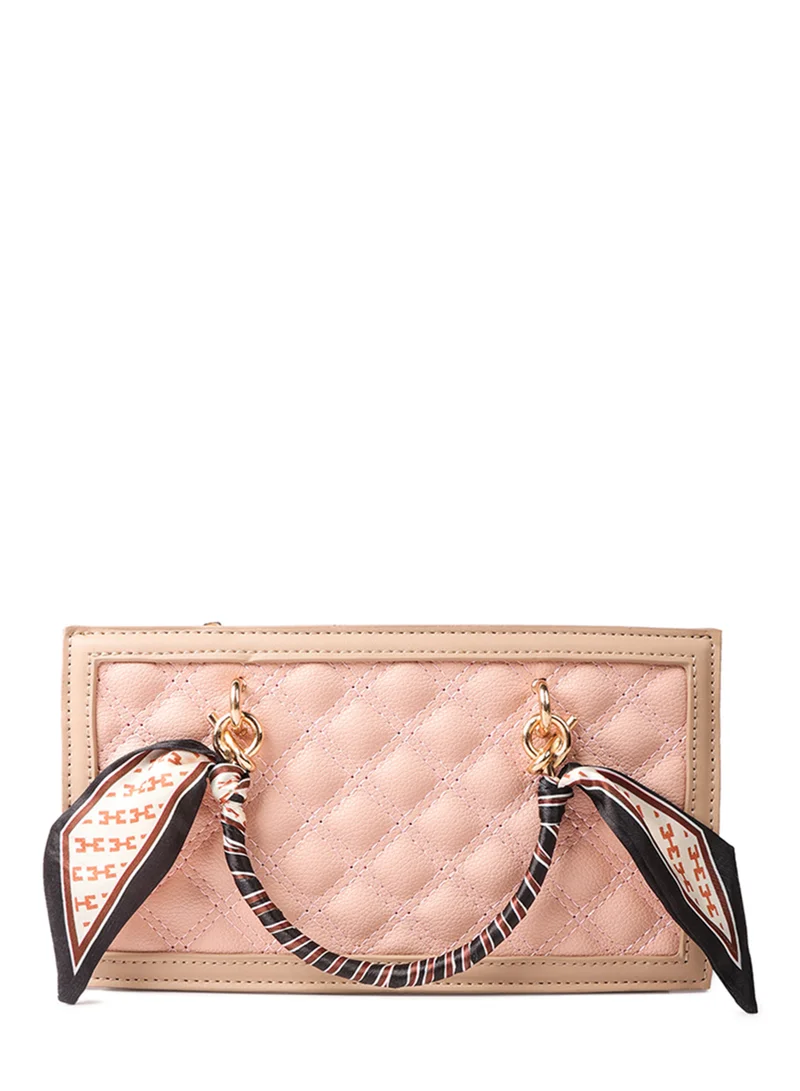 London Rag Pink High Street Quilted Hand Bag