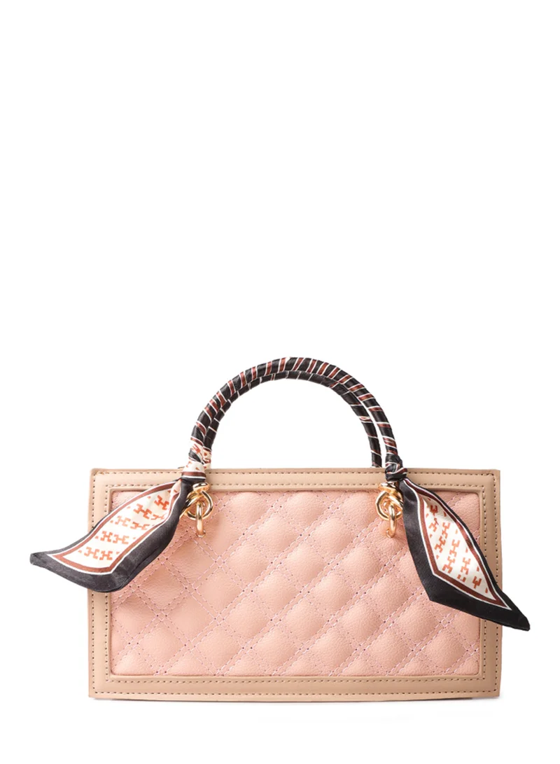 London Rag Pink High Street Quilted Hand Bag
