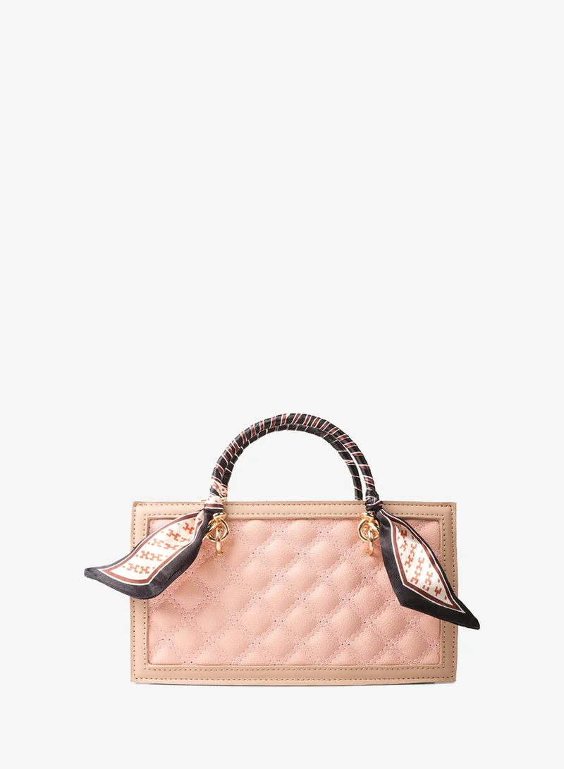 London Rag  Pink High Street Quilted Hand Bag for Women | Best Price UAE