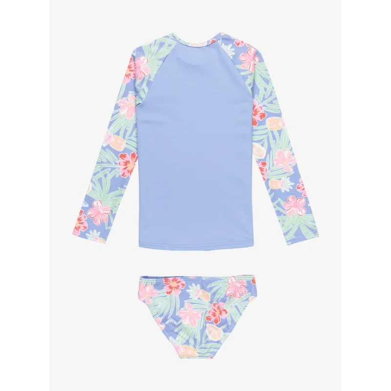 Roxy Tropical Story Long Sleeves Two-Piece Rashguard Set - Kids
