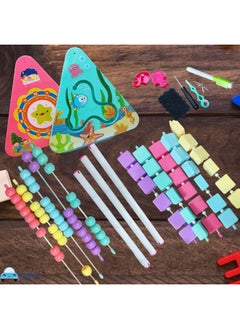 FunBlast FunBlast 5 in 1 Activity Learning Toy -Multifunctional Activity Triangle Learn Shelf, ABC and Number Learning Puzzle for Kids, Montessori Learning-Toys for 2 3 4 Years Old Kids - Multicolor  - Image 5