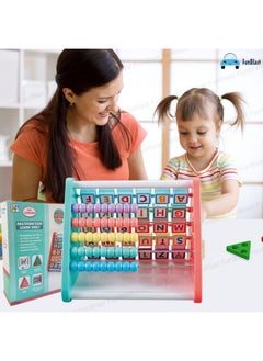 FunBlast FunBlast 5 in 1 Activity Learning Toy -Multifunctional Activity Triangle Learn Shelf, ABC and Number Learning Puzzle for Kids, Montessori Learning-Toys for 2 3 4 Years Old Kids - Multicolor  - Image 4