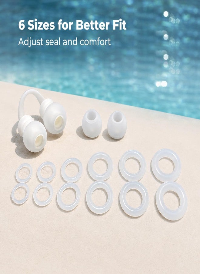 Xerceo Breathable Swimming Nose Plug for Teens & Adults with Smaller Nostrils, One-Way Valve for Swim Exhalation, 6 Sizes for Better Fit, Anti-Loss Strap, Silicone Storage Case - Image 4