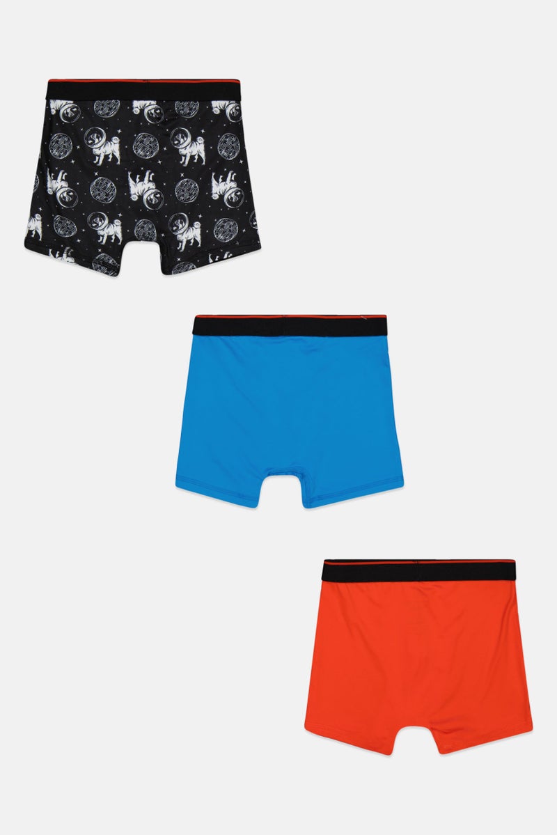PARKER Kids Boy 3 Pack Boxers, Black  - Image 2