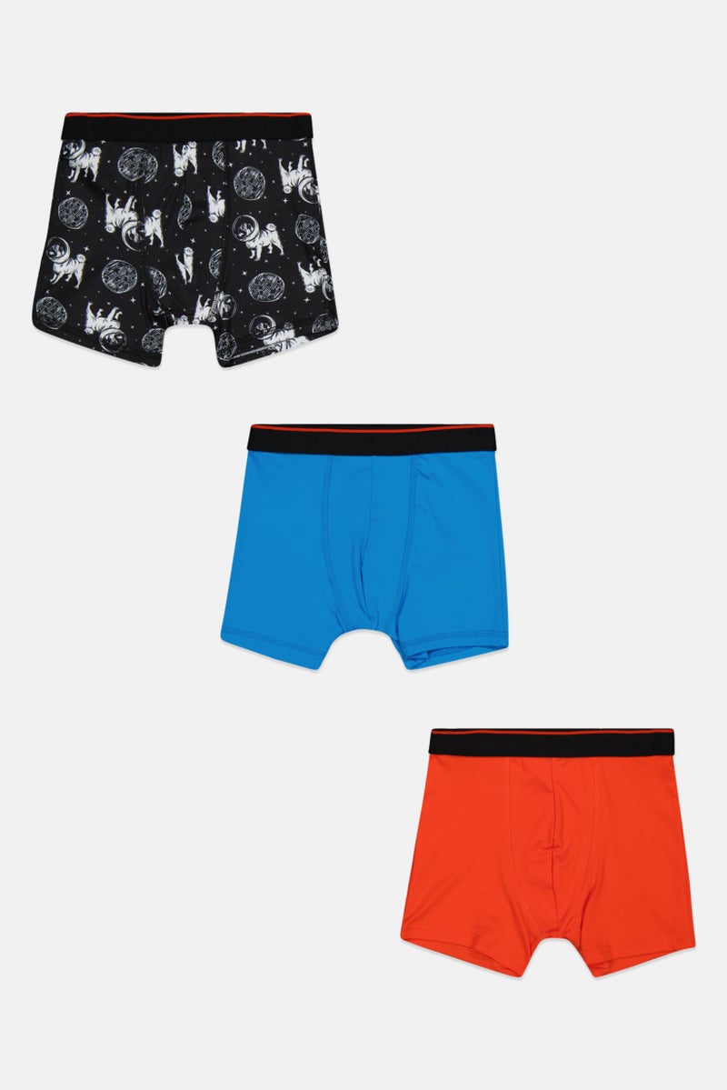 PARKER Kids Boy 3 Pack Boxers, Black  - Image 3